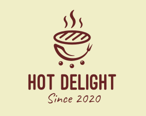 Hot Barbecue Grill logo design