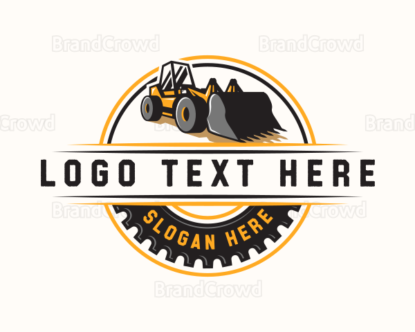 Wheel Loader Construction Logo