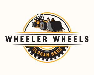 Wheel Loader Construction logo design