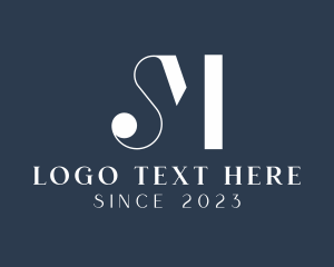 Letter Sm - Retro Fashion Boutique logo design
