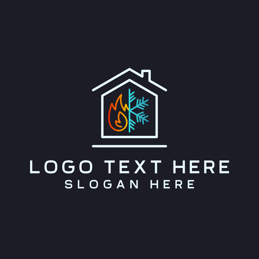 Fire Ice House Cooling Logo | BrandCrowd Logo Maker