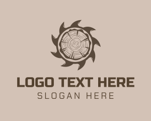 Log - Rustic Carpentry Tool logo design