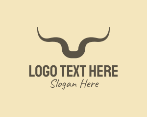 Rustic Bull Horns  Logo