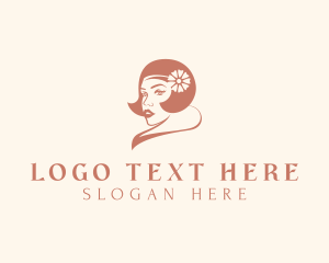 Portrait - Beauty Hairstylist Woman logo design