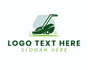 Eco - Garden Lawn Mower logo design