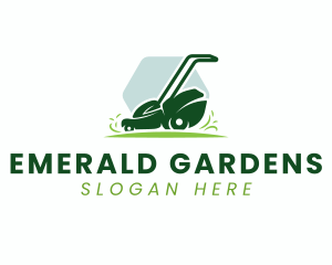 Garden Lawn Mower logo design