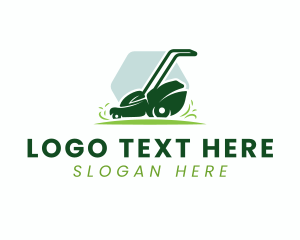 Lawn Mower - Garden Lawn Mower logo design