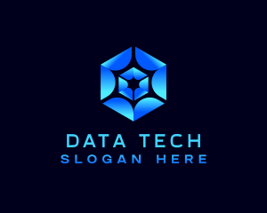 Data - Data Cube Technology logo design