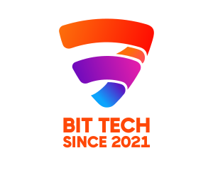 Colorful Shield Tech logo design