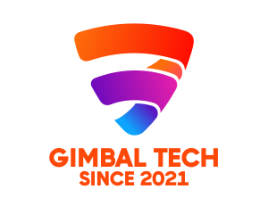 Colorful Shield Tech logo design