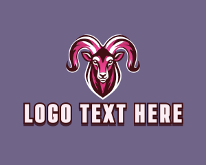 Goat - Ram Goat Gaming logo design