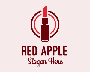 Red - Modern Red Lipstick logo design