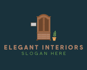 Closet Cabinet Furniture logo design