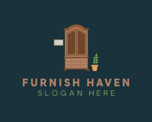 Closet Cabinet Furniture logo design