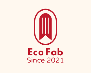 Red Bookmark Badge logo design