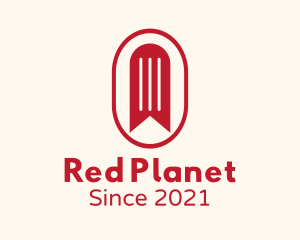 Red Bookmark Badge logo design