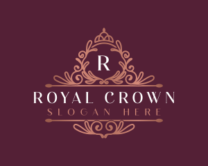 Ornamental Crest Crown logo design