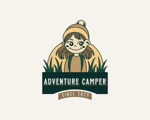 Camper - Girl Scout Camper logo design