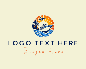 Travel - Cruise Ship Yacht logo design