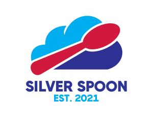 Sky Cloud Spoon logo design