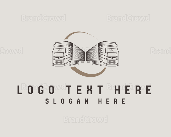 Logistics Truck Haulage Logo