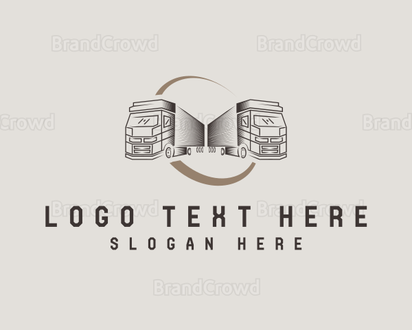 Logistics Truck Haulage Logo