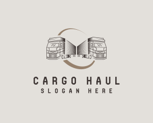 Logistics Truck Haulage logo design