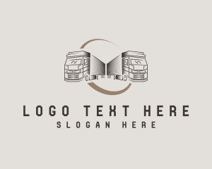 Truckload - Logistics Truck Haulage logo design