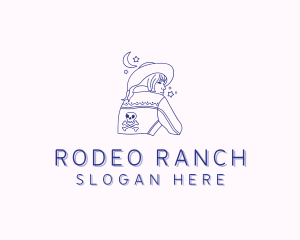 Ranch Cow Girl logo design