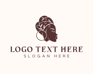 Headwrap - Beauty Fashion Woman logo design