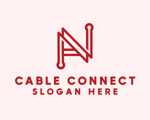 Cable - Machine Circuit Technology logo design