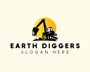 Digging - Excavator Digging Construction logo design