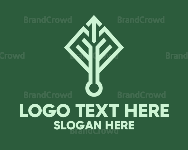 Geometric Modern Plant Logo