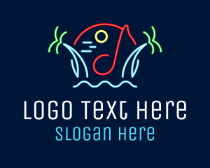 Miami - Beach Night Club logo design