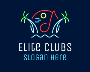 Beach Night Club logo design