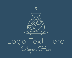 Religious - Decorative Candle Ornament logo design