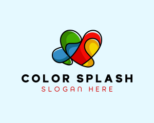 Colorful Heart Media logo design