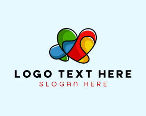 Modern - Colorful Heart Media logo design