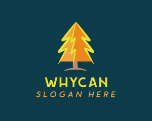 Natural Energy - Electric Pine Tree logo design