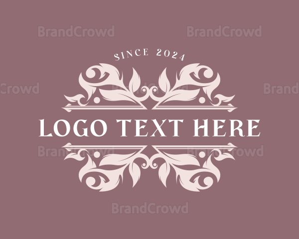 Floral Wedding Event Logo