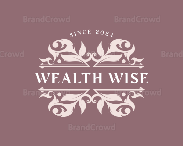 Floral Wedding Event Logo