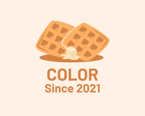 Baked Goods - Waffle Butter Breakfast logo design