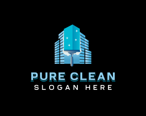 Urban City Building Cleaning logo design