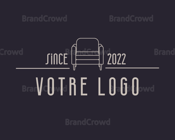 Elegant Sofa Furniture Logo