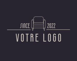 Upholsterer - Elegant Sofa Furniture logo design