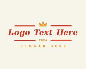 Retro - Retro Crown Business logo design