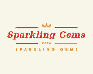 Retro Crown Business logo design