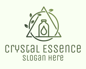 Wellness Essence Oil Bottle logo design