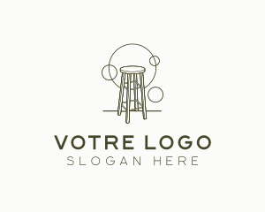 Furnishing - Simple Chair Furniture logo design