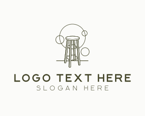 Simple Chair Furniture Logo